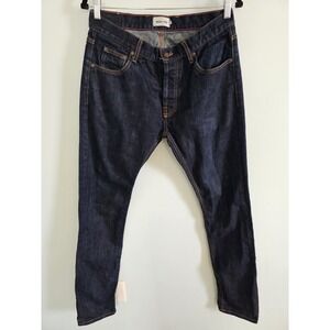 Taylor Stitch Jeans Mens 33×34 Dark Blue Slim Straight